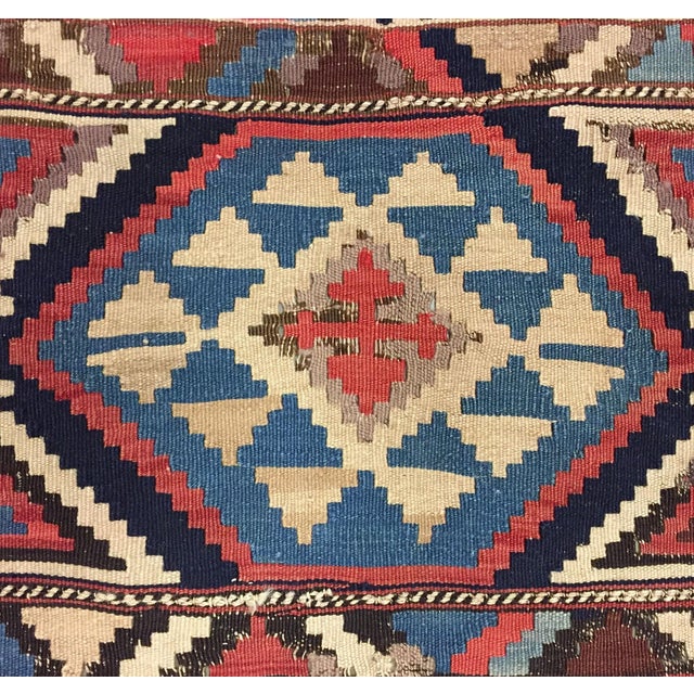 Vintage Caucasian Shirvan Kilim, 7' X 11'8 For Sale - Image 10 of 14