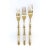 Metal 20th C Hollywood Regency Bronze Faux Bamboo Utensil Place Settings for Two - 16 Pieces Cutlery For Sale - Image 7 of 11