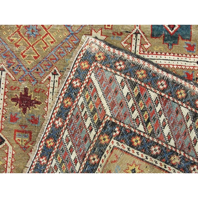 Antique Caucasian Shirvan (Baku-Type) Rug, 4'1" X 4'10" #16659 For Sale - Image 4 of 8