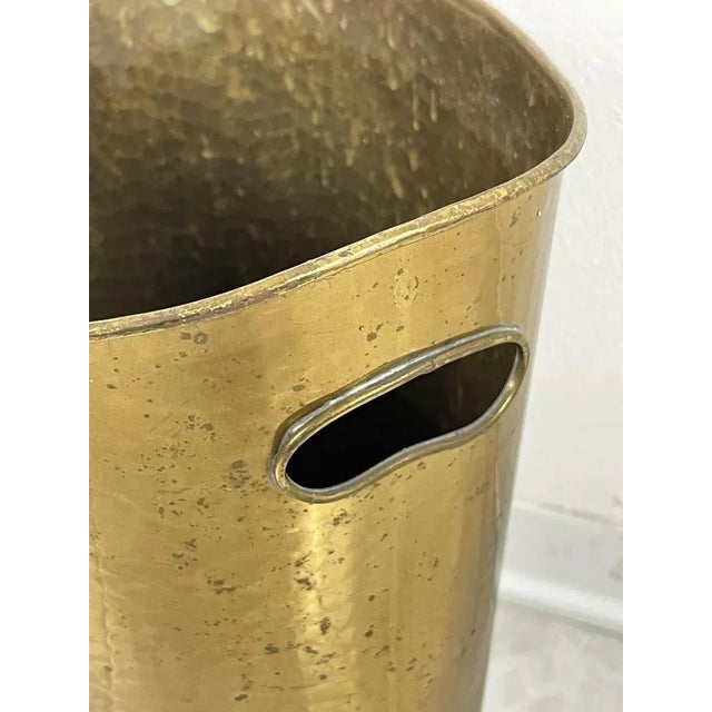 Brass Umbrella Stand, Italy, 1980s For Sale - Image 4 of 7