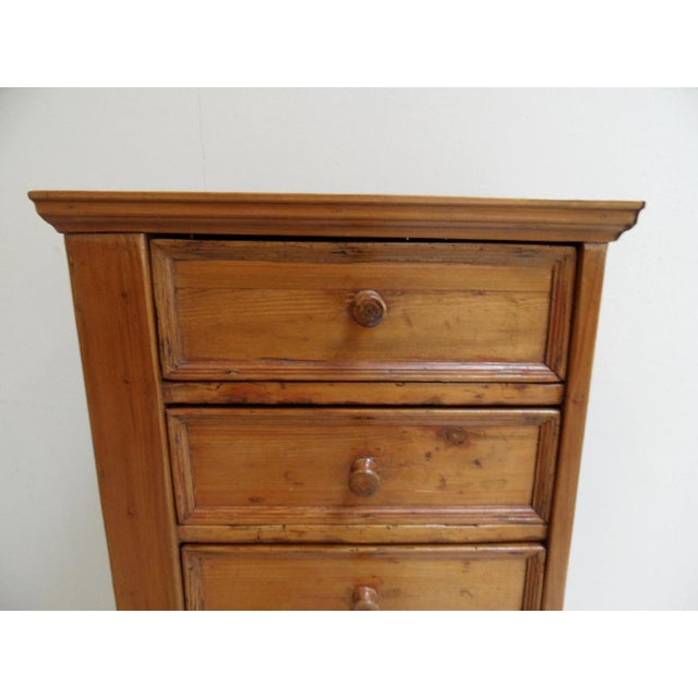 Antique Pine Filing Cabinet with Drawers, 1890s For Sale - Image 5 of 12