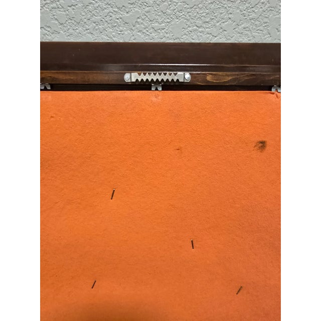 Orange 1970s Whidbey Island Wa Handmade Mid Century Modern Wall Decor For Sale - Image 8 of 16