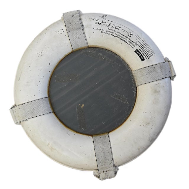 Vintage Nautical Beach House Ocean Boat Life Preserver Mirror For Sale In Los Angeles - Image 6 of 7