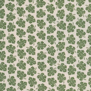 Schumacher X Rita Konig Olive Fabric In Green For Sale