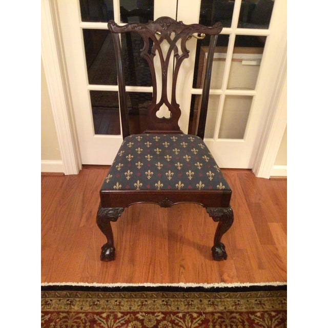 1990s Stickley Mahogany Ball & Claw Dining Chairs - Set of 8 For Sale - Image 9 of 12