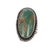 Native American sz7 Large 40's-50's Native American silver turquoise ring For Sale - Image 3 of 7
