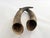 This pair of primitive Longhorn bull horns add a warm, masculine touch and texture to a southwest, ranch, rustic farmhouse...
