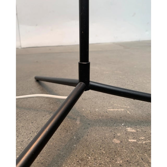 Black Mid-Century Minimalist Tripod Floor Lamp For Sale - Image 8 of 18