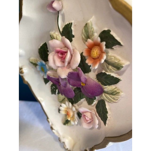 American Vintage Lefton Floral Ceramic Wall Decor For Sale - Image 3 of 9