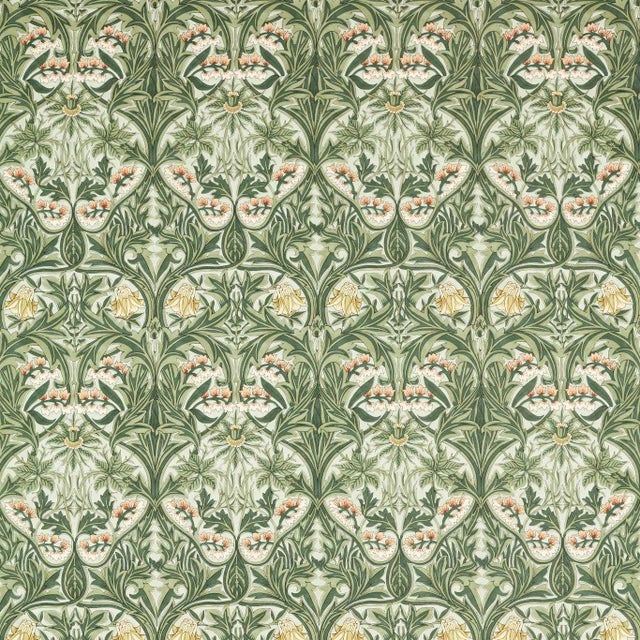 Morris & Co Bluebell Fabric in Leafy Arbour - a Sample For Sale