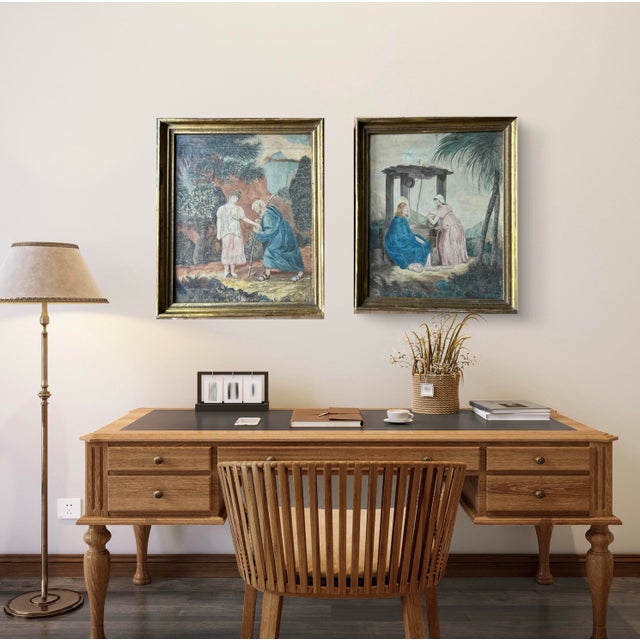 Early 19th Century Original Painting on Paper in Original Frame For Sale - Image 12 of 12