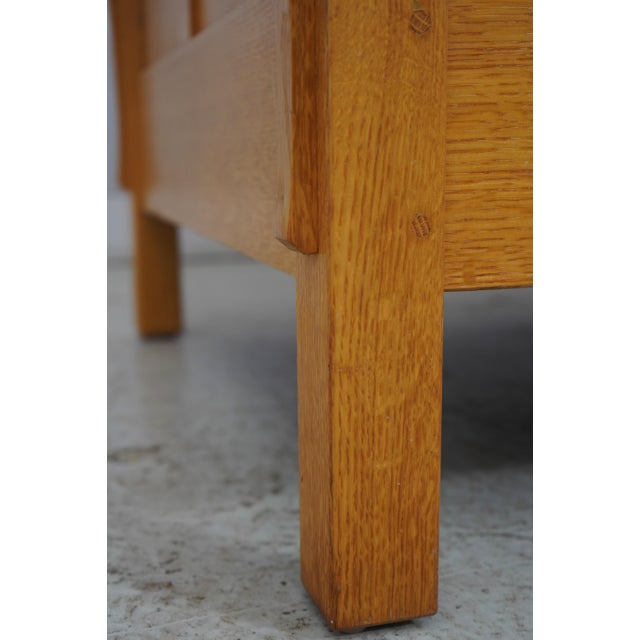 Stickley Mission Oak Prairie Settee Sofa For Sale - Image 9 of 18