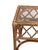 Mid-Century Rattan and Glass End Table For Sale - Image 4 of 10