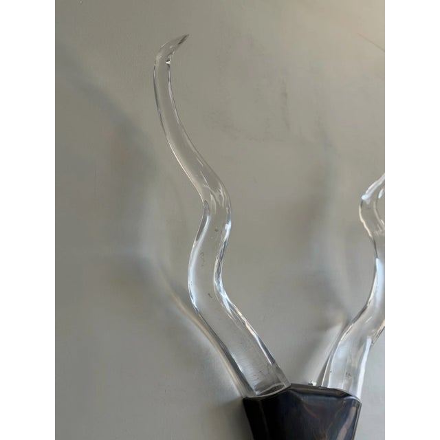 Abstract 1970s Antelope Head Light Sculptures - a Pair For Sale - Image 3 of 18