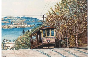 'San Francisco Bay From Hyde St', James Ikeda; 1955