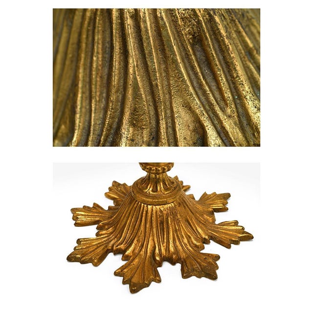 Metal Murano Glass Lamp For Sale - Image 7 of 10