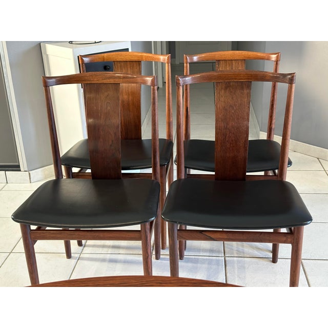 Vintage Danish Rosewood Chairs by Henning Sorensen, 1960s, Set of 4 For Sale - Image 13 of 18