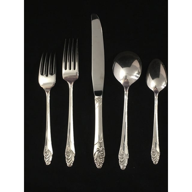 Oneida MidCentury Evening Star Pattern Silver Plate Flatware Service for 12 Chairish
