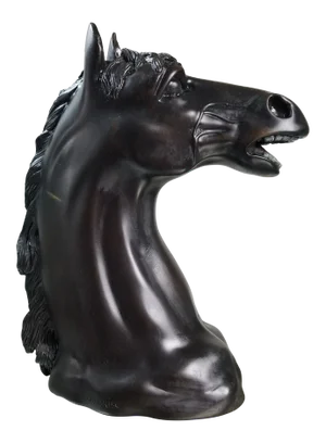 Mid 19th Century Antique Bronze Horse Bust Signed L M Morise (Louis-Marie Morise 1818-1883)