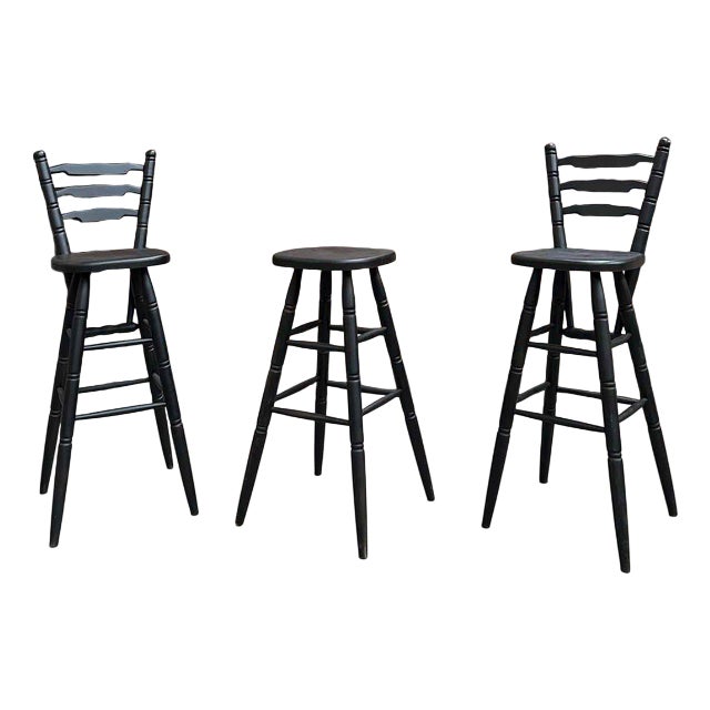 Bar Stools, Set of 3 For Sale