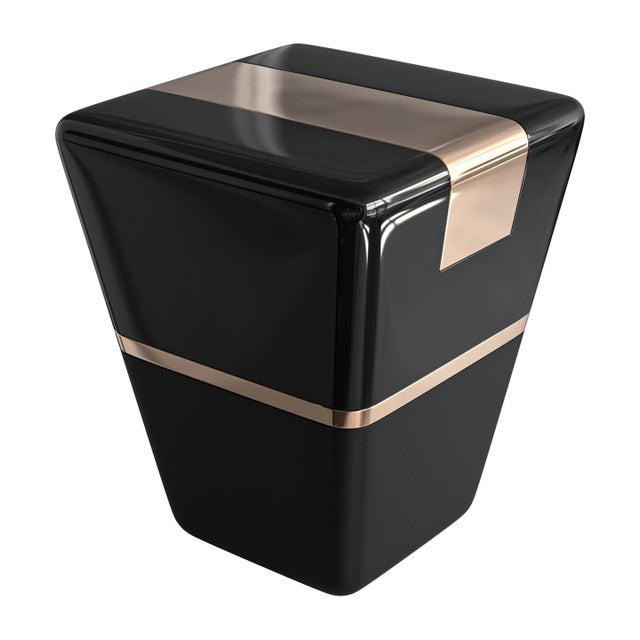 "Coraggioso" Side Table with Bronze, Handmade Bizimyer Furniture. Unmatched. Unrivalled. Designed by Hasan Samet Bizimyer....