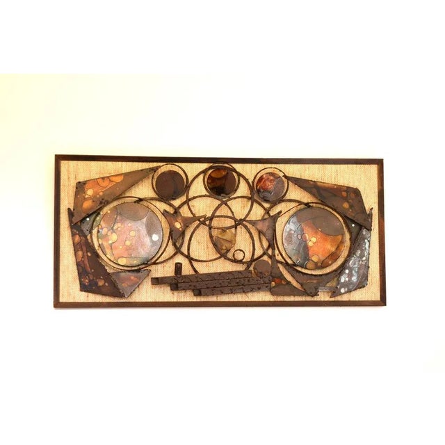 Brutalist Metal Wall Sculpture by Henrik Horst, 1960s For Sale - Image 6 of 6