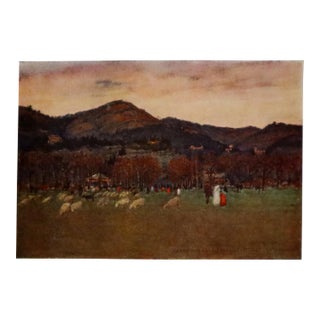 1905 Italian Original Print - From the "Campo Di Marte,"- From Book Florence & Some Tuscan Cities (1905) For Sale