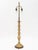 Dutch Brass Candlestick Mounted as a Table Lamp, with two light sockets and oak base. 32.75" H x 6.5" Diameter....