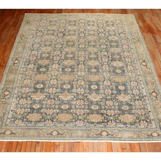 Antique Zabihi Collection Persian Senneh Room Size Rug For Sale In New York - Image 6 of 12