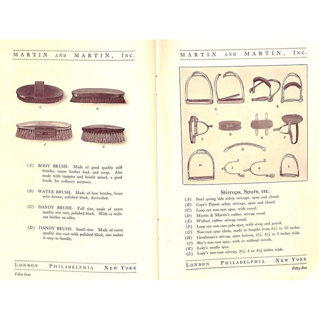 "Martin & Martin, Inc. Makers and Importers of High Grade Saddlery and Leather Goods" 1920 For Sale - Image 13 of 18