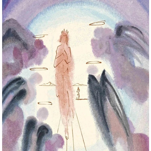 The Heaven of Fixed Stars - Song 25 - Paradise is a woodcut print realized in 1963 for a series illustrating the Medieval...