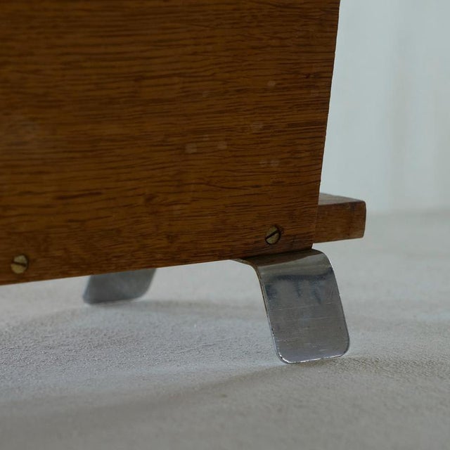 Brown Vintage Dutch Magazine Rack, 1940s For Sale - Image 8 of 10