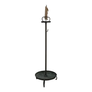 1800s Antique Shokudai Japanese Bronze Candle Stand