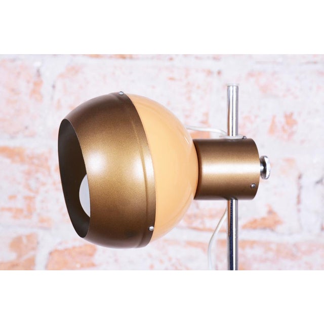 Mid-Century Floor Lamp in Metal attributed to Drukov, Czech, 1970s For Sale - Image 4 of 13