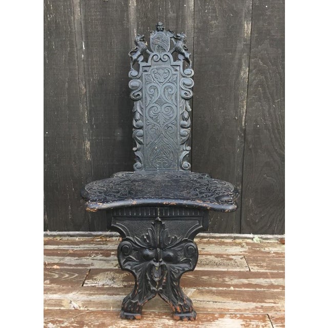 1800sly Carved Green Man Chair Chairish