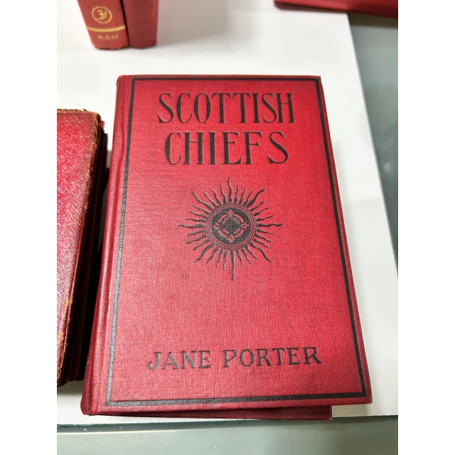 1920s Vintage Burgundy Leather Decorative Books – Library Styling Set of 23 For Sale - Image 5 of 12