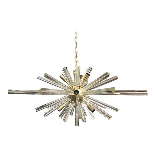 Murano Glass Oval Sputnik Chandelier by Simoeng For Sale - Image 3 of 4