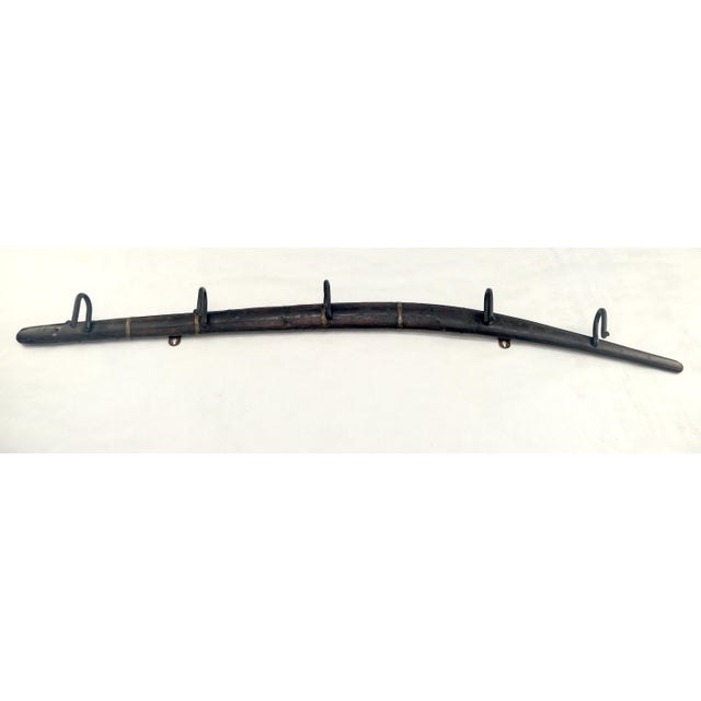 Old Antique c1920s Boomerang Coat Rack Conversion For Sale - Image 6 of 9