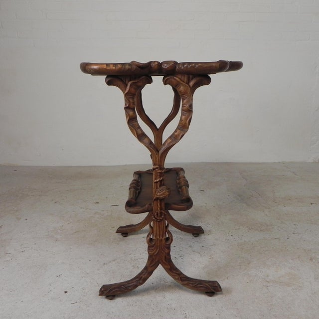 Art Nouveau Tea Table in the style Emile Galle, 1890s For Sale - Image 9 of 18