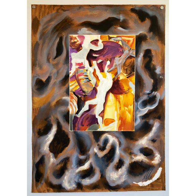 Sandro Chia, Large lithograph Italian Post Modernist Bright Figurative Pop Art Cubism, c.1980-1990 For Sale In Miami - Image 6 of 6