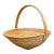 Mid 20th Century Monumental Organic Modern Rattan Market Basket, Gabriella Crespi Style For Sale