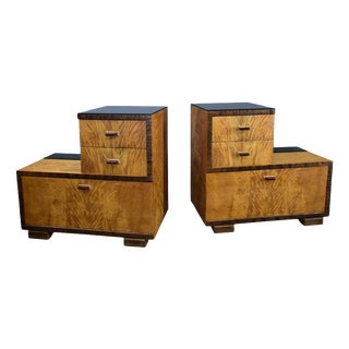 Art Deco Bedside Tables, Czechoslovakia, 1939, Set of 2 For Sale