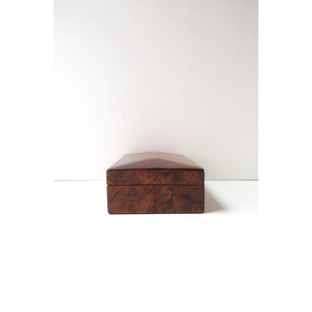 Burl Wood Jewelry Box, Mid-20th Century For Sale - Image 10 of 13