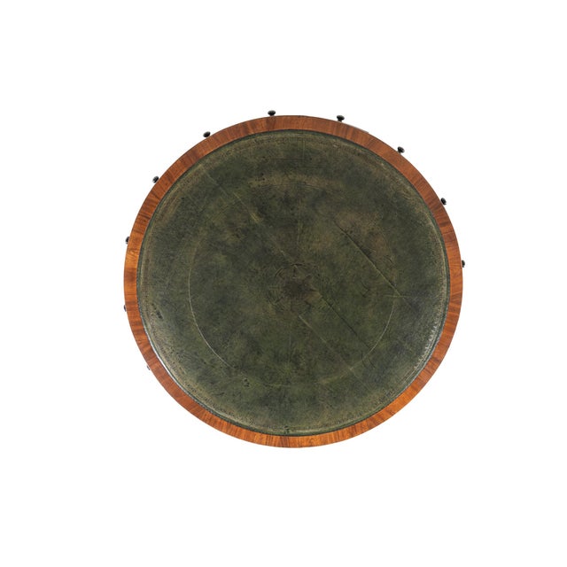 Large Antique English Mahogany Drum Table, 1800s For Sale - Image 3 of 7