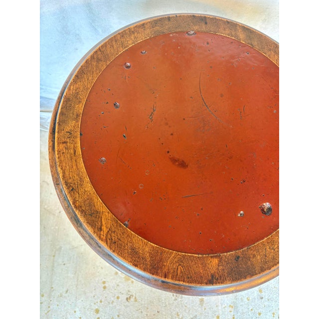 Wood 20th Century English Oak Tavern Side Table For Sale - Image 7 of 12