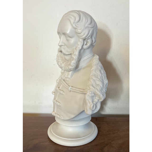 Copeland Antique 19th Century English Copeland Parian Porcelain Portrait Bust of a Victorian Bearded Gentleman For Sale - Image 4 of 18