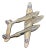 Vintage Us Army Air Forces Wwii Sterling Silver P-38 Lightning Airplane Brooch For Sale