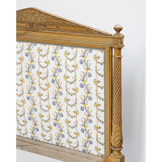 Textile 19th Century Louis XVI Carved and Painted Daybed Bed Frame For Sale - Image 7 of 9