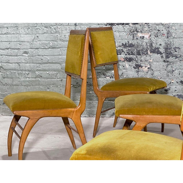 Wood Set of 6 Jacaranda Dining Chairs, Moveis Brazil 1960 For Sale - Image 7 of 9