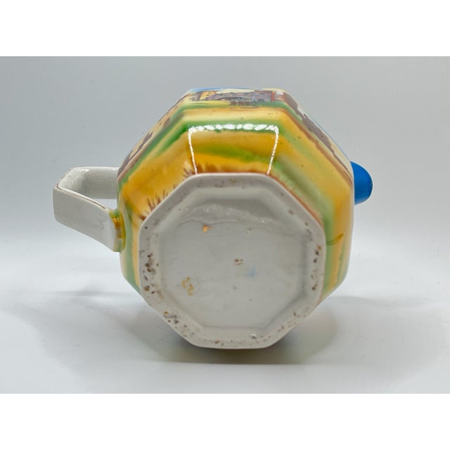 1910s 1910 Newhall of Hanley Ceramic Transferware Tower of London Creamer Pitcher For Sale - Image 5 of 5